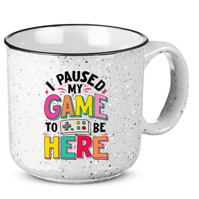 Gamer Girl I Paused My Game To Be Here 15oz Campfire Ceramic Mug