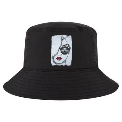 Graffiti Girl In Paris Cool Comfort Performance Bucket Hat