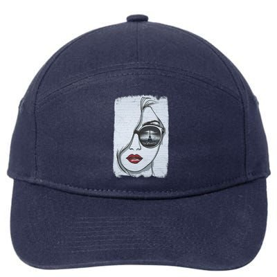 Graffiti Girl In Paris 7-Panel Snapback Hat