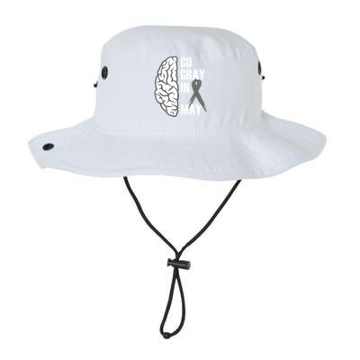 Go Gray In May Brain Cancer Awareness Gift Legacy Cool Fit Booney Bucket Hat