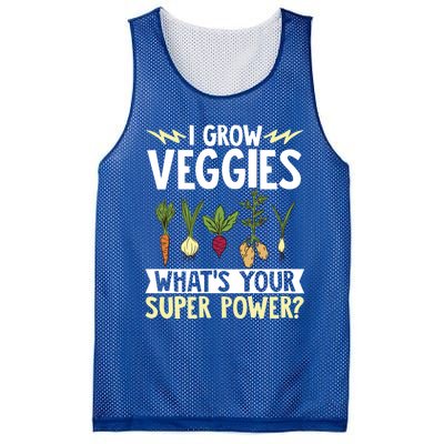 Gardener Gardening I Grow Veggies Super Power? Gift Mesh Reversible Basketball Jersey Tank