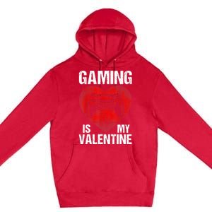 Gamer Gaming Is My Valentine Boys Teen Valentines Premium Pullover Hoodie