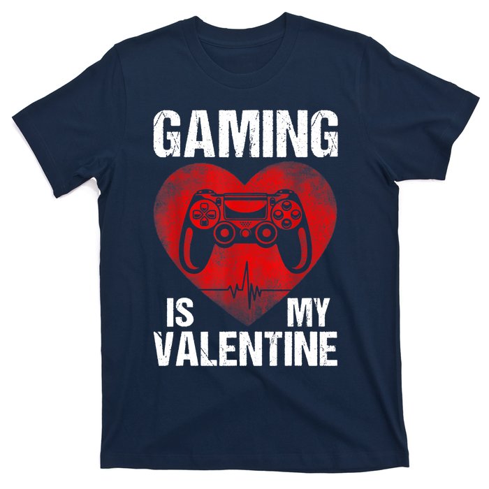 Gamer Gaming Is My Valentine Boys Teen Valentines T-Shirt