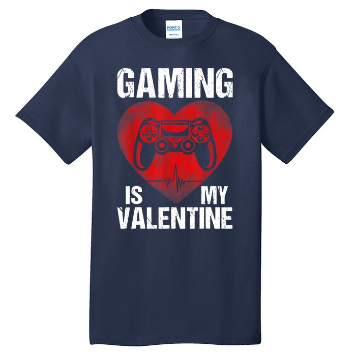 Gamer Gaming Is My Valentine Boys Teen Valentines Tall T-Shirt