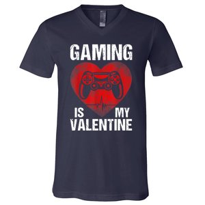 Gamer Gaming Is My Valentine Boys Teen Valentines V-Neck T-Shirt