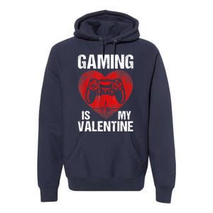 Gamer Gaming Is My Valentine Boys Teen Valentines Premium Hoodie