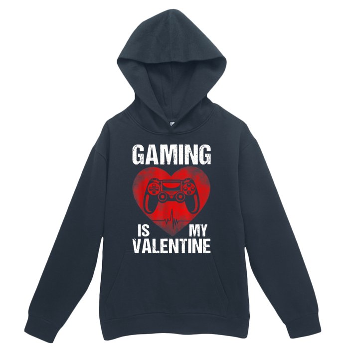 Gamer Gaming Is My Valentine Boys Teen Valentines Urban Pullover Hoodie