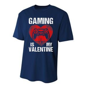 Gamer Gaming Is My Valentine Boys Teen Valentines Performance Sprint T-Shirt