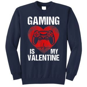 Gamer Gaming Is My Valentine Boys Teen Valentines Tall Sweatshirt