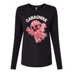 Gabaghoul Ghost Italian Ham Halloween Gabagool Parody Gift Womens Cotton Relaxed Long Sleeve T-Shirt