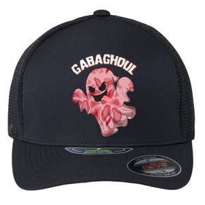 Gabaghoul Ghost Italian Ham Halloween Gabagool Parody Gift Flexfit Unipanel Trucker Cap