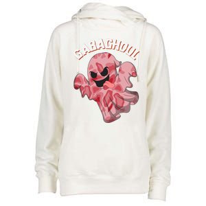 Gabaghoul Ghost Italian Ham Halloween Gabagool Parody Gift Womens Funnel Neck Pullover Hood