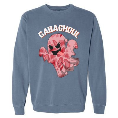 Gabaghoul Ghost Italian Ham Halloween Gabagool Parody Gift Garment-Dyed Sweatshirt