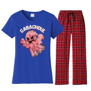 Gabaghoul Ghost Italian Ham Halloween Gabagool Parody Gift Women's Flannel Pajama Set