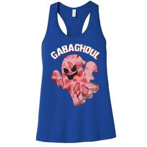 Gabaghoul Ghost Italian Ham Halloween Gabagool Parody Gift Women's Racerback Tank