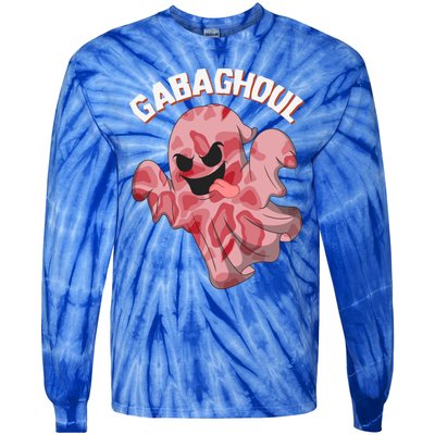 Gabaghoul Ghost Italian Ham Halloween Gabagool Parody Gift Tie-Dye Long Sleeve Shirt