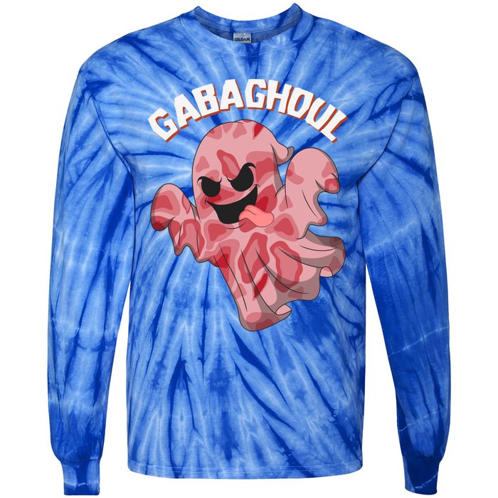 Gabaghoul Ghost Italian Ham Halloween Gabagool Parody Gift Tie-Dye Long Sleeve Shirt