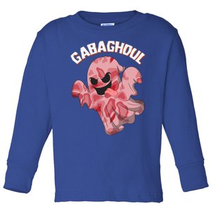 Gabaghoul Ghost Italian Ham Halloween Gabagool Parody Gift Toddler Long Sleeve Shirt