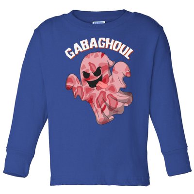 Gabaghoul Ghost Italian Ham Halloween Gabagool Parody Gift Toddler Long Sleeve Shirt