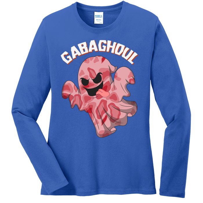 Gabaghoul Ghost Italian Ham Halloween Gabagool Parody Gift Ladies Long Sleeve Shirt