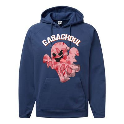 Gabaghoul Ghost Italian Ham Halloween Gabagool Parody Gift Performance Fleece Hoodie