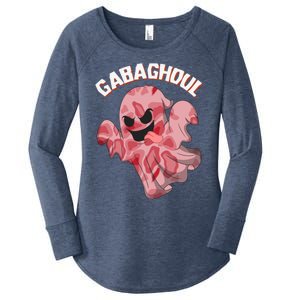 Gabaghoul Ghost Italian Ham Halloween Gabagool Parody Gift Women's Perfect Tri Tunic Long Sleeve Shirt