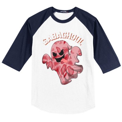 Gabaghoul Ghost Italian Ham Halloween Gabagool Parody Gift Baseball Sleeve Shirt