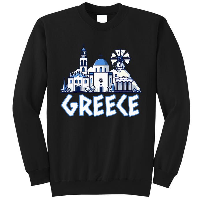 Greece Greek Island Vacation Souvenir Santorini Myconos Kos Sweatshirt