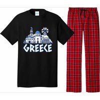 Greece Greek Island Vacation Souvenir Santorini Myconos Kos Pajama Set