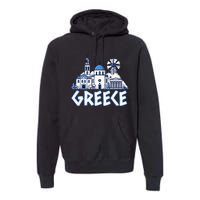 Greece Greek Island Vacation Souvenir Santorini Myconos Kos Premium Hoodie