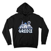 Greece Greek Island Vacation Souvenir Santorini Myconos Kos Tall Hoodie