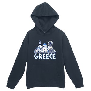 Greece Greek Island Vacation Souvenir Santorini Myconos Kos Urban Pullover Hoodie