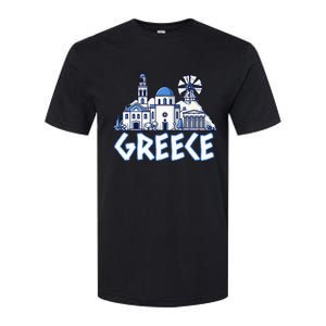 Greece Greek Island Vacation Souvenir Santorini Myconos Kos Softstyle CVC T-Shirt