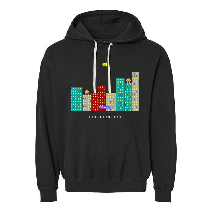 Gorillas.Bas Game In Qbasic Or Quickbasic Fanart Garment-Dyed Fleece Hoodie