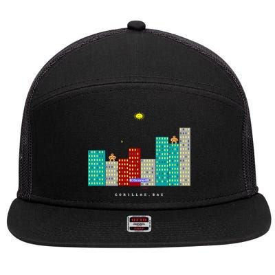 Gorillas.Bas Game In Qbasic Or Quickbasic Fanart 7 Panel Mesh Trucker Snapback Hat