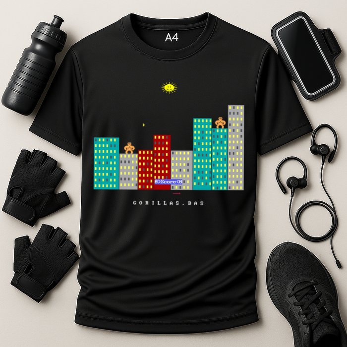 Gorillas.Bas Game In Qbasic Or Quickbasic Fanart Performance Shirt