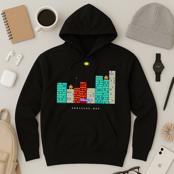 Gorillas.Bas Game In Qbasic Or Quickbasic Fanart Hoodie