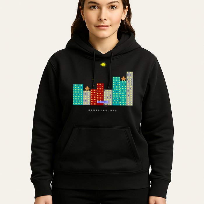 Gorillas.Bas Game In Qbasic Or Quickbasic Fanart Hoodie