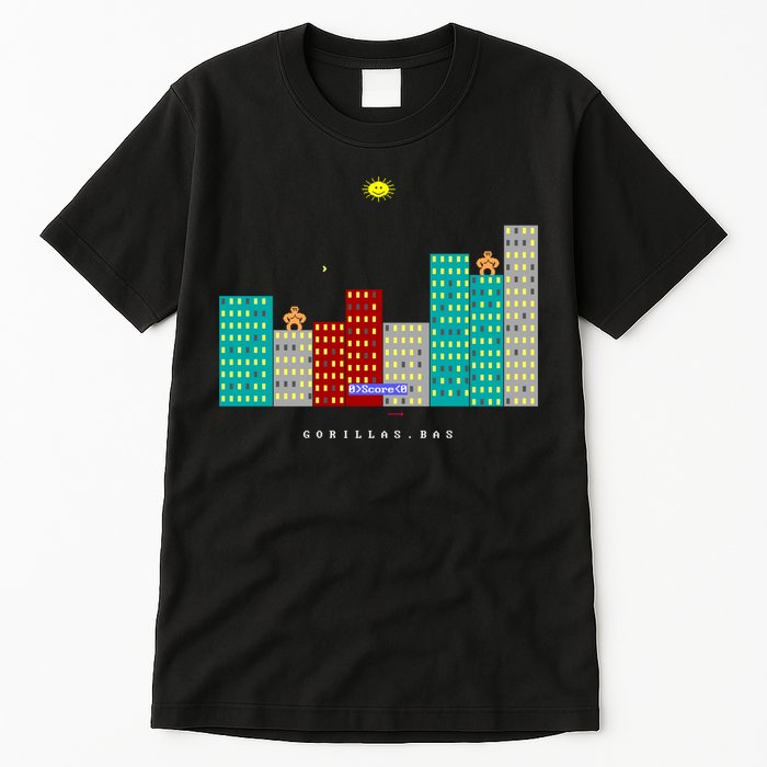 Gorillas.Bas Game In Qbasic Or Quickbasic Fanart Tall T-Shirt