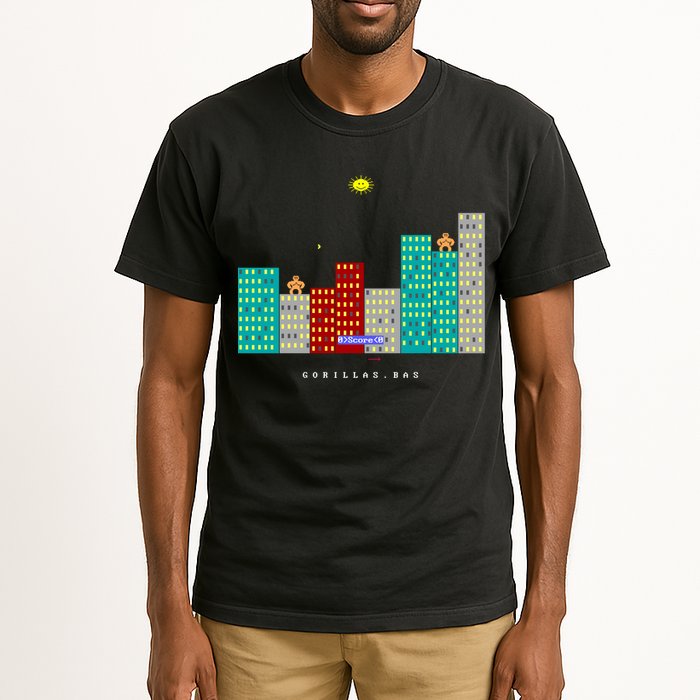 Gorillas.Bas Game In Qbasic Or Quickbasic Fanart Tall T-Shirt