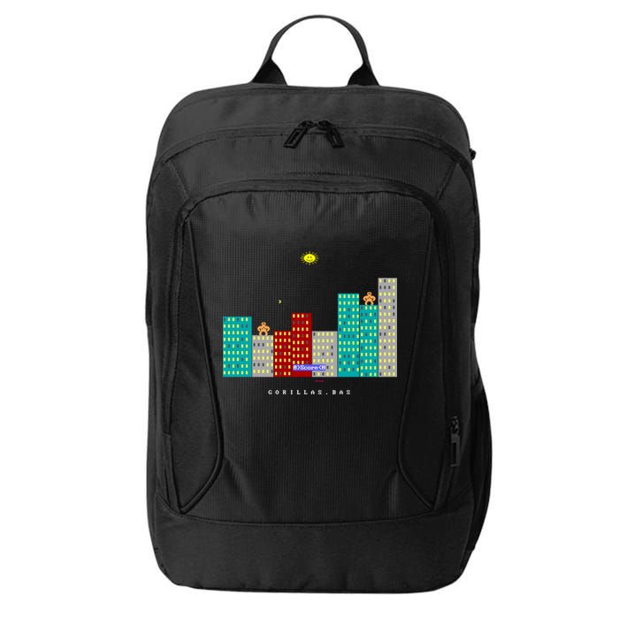 Gorillas.Bas Game In Qbasic Or Quickbasic Fanart City Backpack