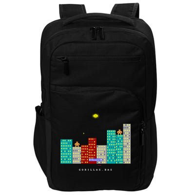 Gorillas.Bas Game In Qbasic Or Quickbasic Fanart Impact Tech Backpack