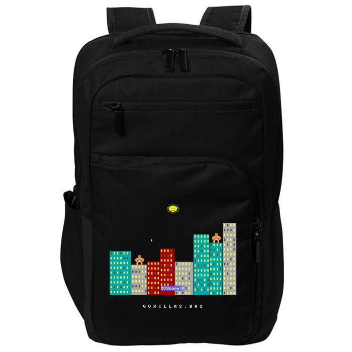 Gorillas.Bas Game In Qbasic Or Quickbasic Fanart Impact Tech Backpack