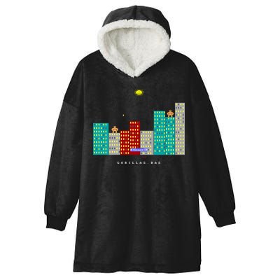 Gorillas.Bas Game In Qbasic Or Quickbasic Fanart Hooded Wearable Blanket