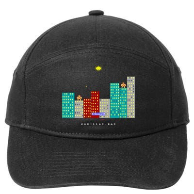 Gorillas.Bas Game In Qbasic Or Quickbasic Fanart 7-Panel Snapback Hat