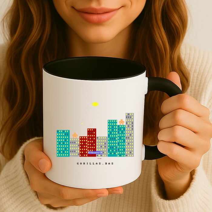 Gorillas.Bas Game In Qbasic Or Quickbasic Fanart Mug