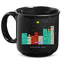 Gorillas.Bas Game In Qbasic Or Quickbasic Fanart 15oz Campfire Ceramic Mug
