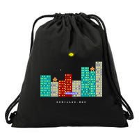 Gorillas.Bas Game In Qbasic Or Quickbasic Fanart Drawstring Bag