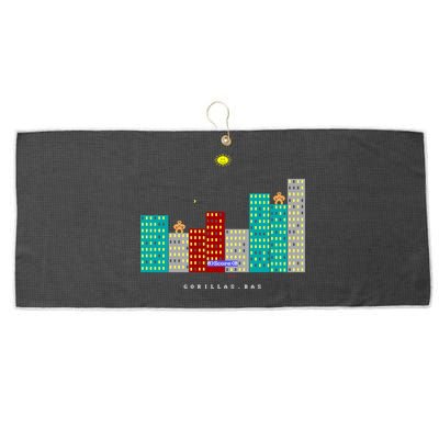 Gorillas.Bas Game In Qbasic Or Quickbasic Fanart Large Microfiber Waffle Golf Towel