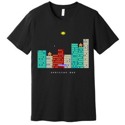 Gorillas.Bas Game In Qbasic Or Quickbasic Fanart Premium T-Shirt